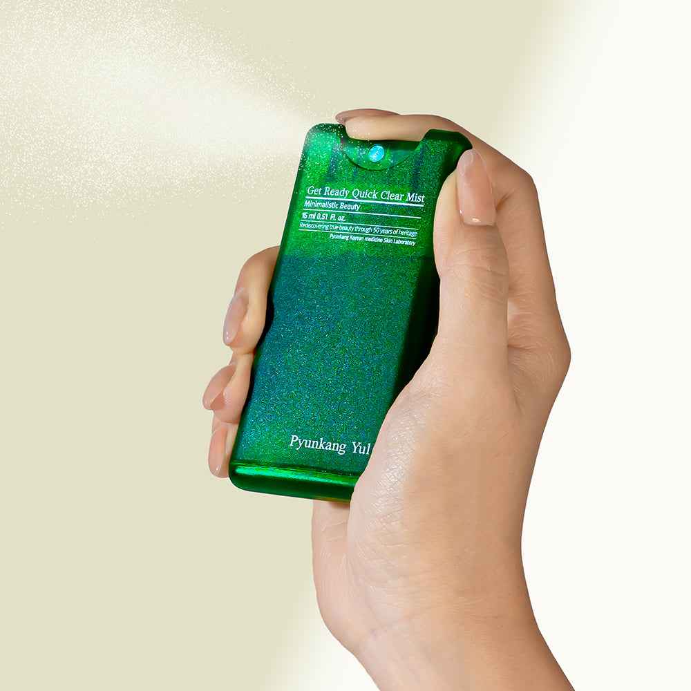 Pyunkang Yul Get Ready Quick Clear Mist 15ml – Intensive Soothing Spray for Reactive and Acne-Prone Skin with Patented ACC™ Herbal Complex