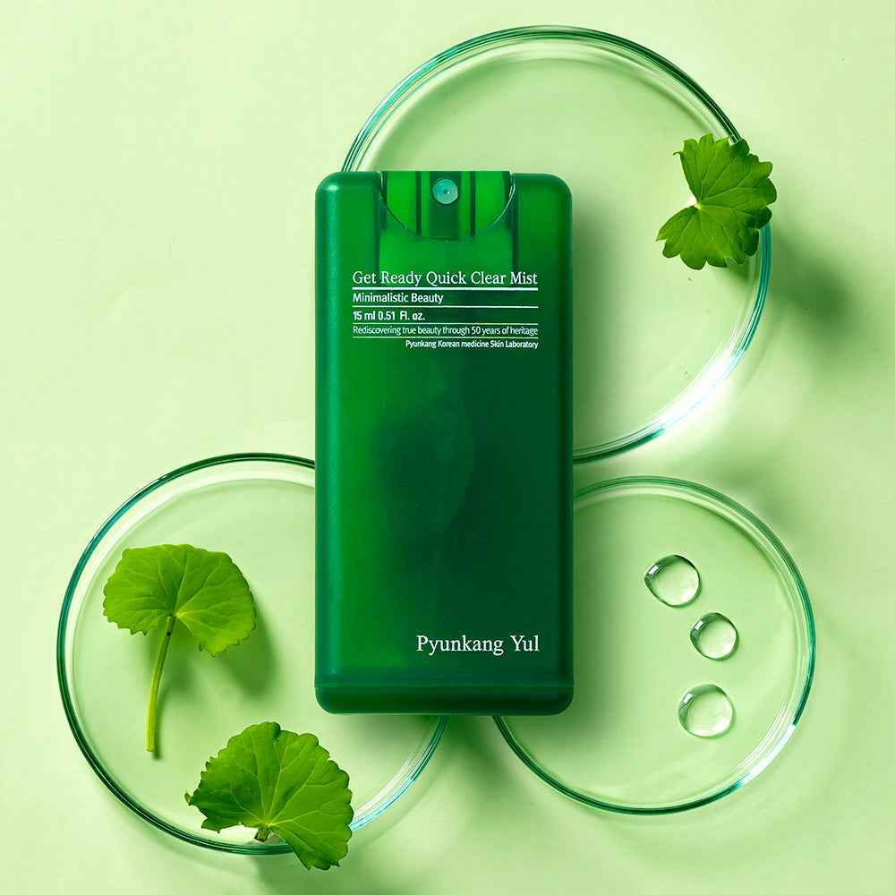 Pyunkang Yul Get Ready Quick Clear Mist 15ml – Intensive Soothing Spray for Reactive and Acne-Prone Skin with Patented ACC™ Herbal Complex