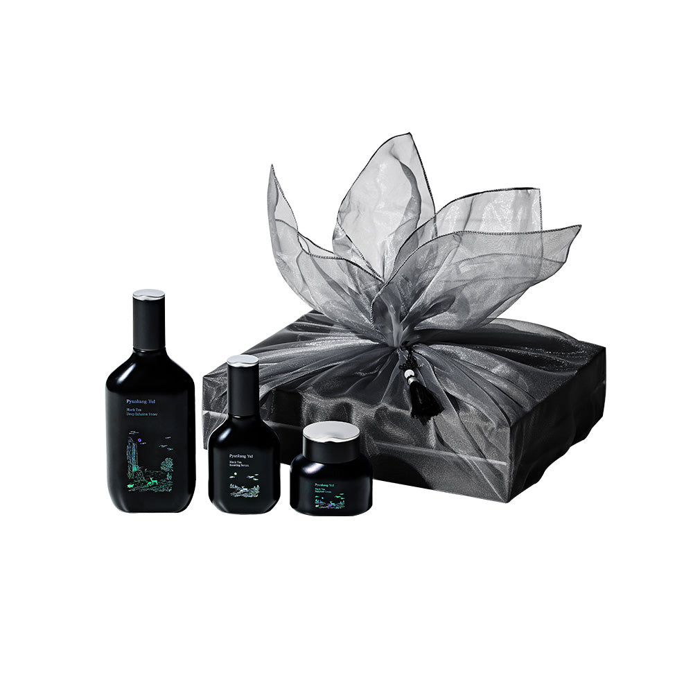 Pyunkang Yul Black Tea Line Gift Set – Toner 130ml, Serum 30ml, Cream 50ml