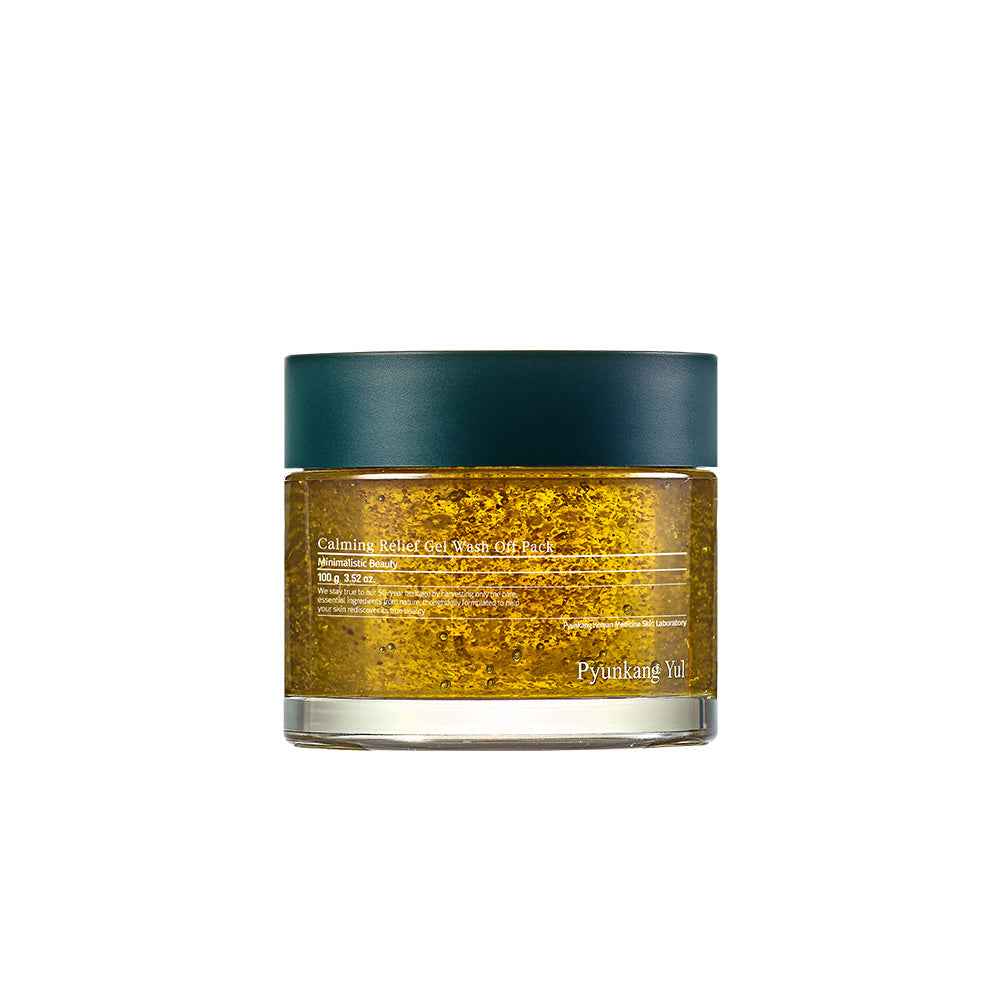 Pyunkang Yul Calming Relief Gel Wash-Off Pack 100g – Soothing Gel Mask with Centella Asiatica and Cica for Sensitive, Redness-Prone Skin