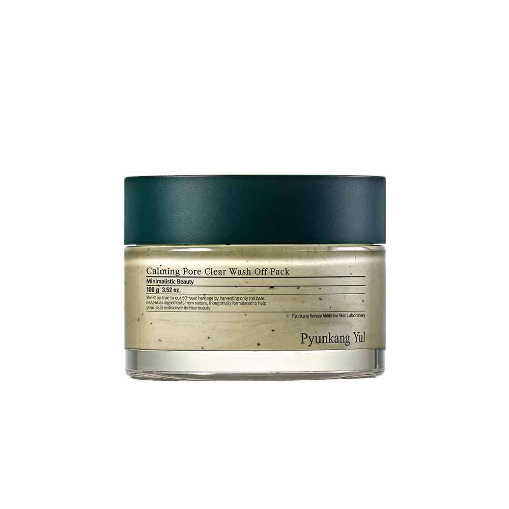 Pyunkang Yul Calming Pore Clear Wash-Off Pack 100g – Soothing Clay Mask for Deep Pore Purification and Hydrating Skin Balance