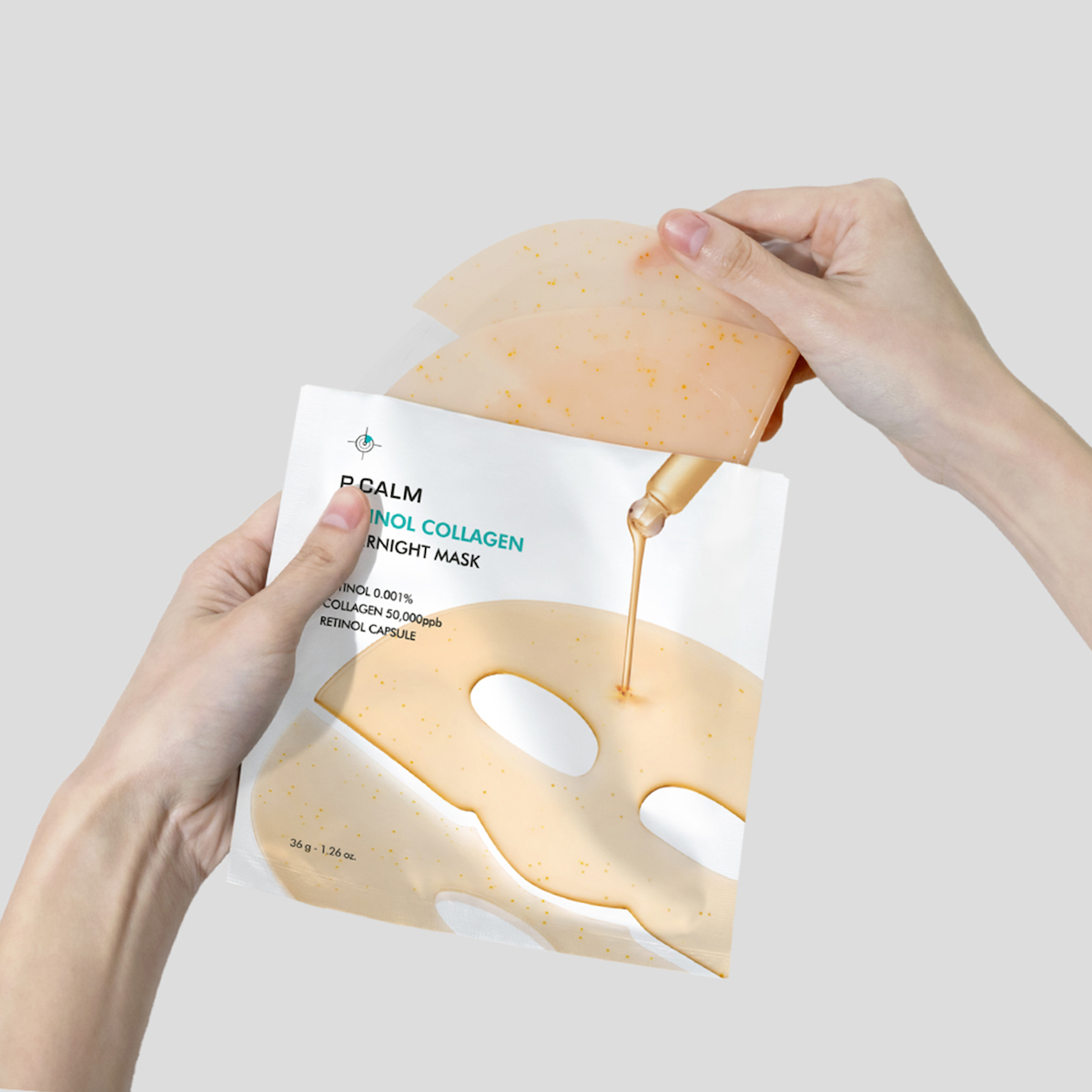P.CALM Retinol Collagen Overnight Hydrogel Mask 36g x 4 Sheets