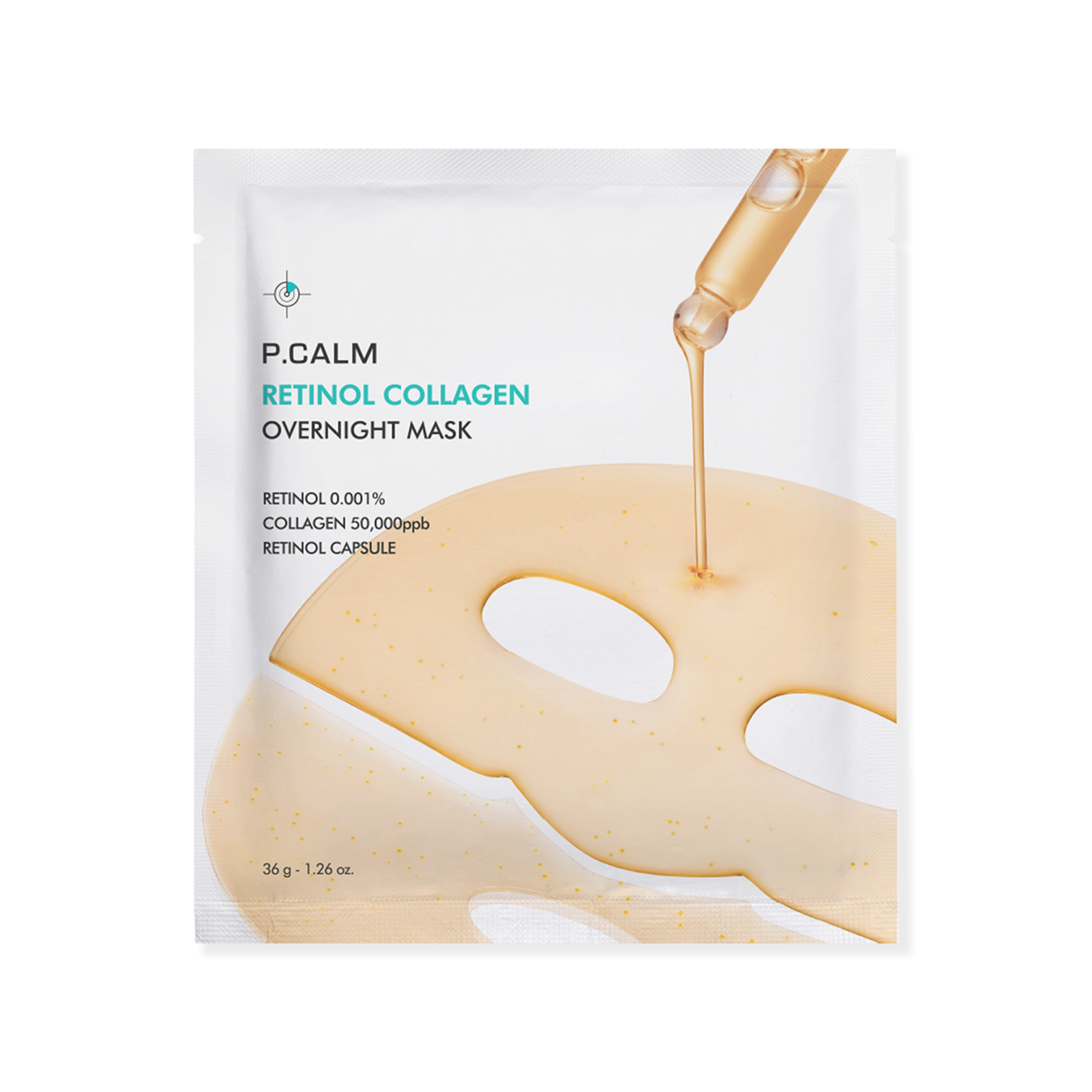 P.CALM Retinol Collagen Overnight Hydrogel Mask 36g x 4 Sheets