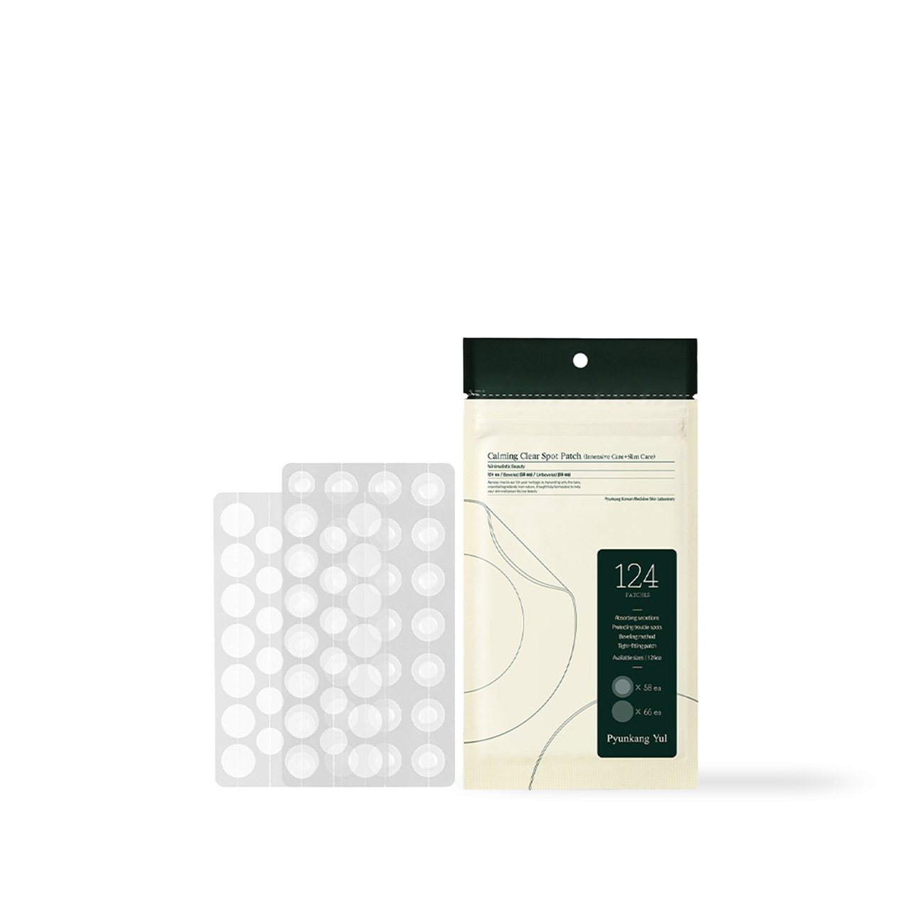 Pyunkang Yul Calming Clear Spot Patch Dual Set (Intensive Care + Slim Care) 124 Pieces