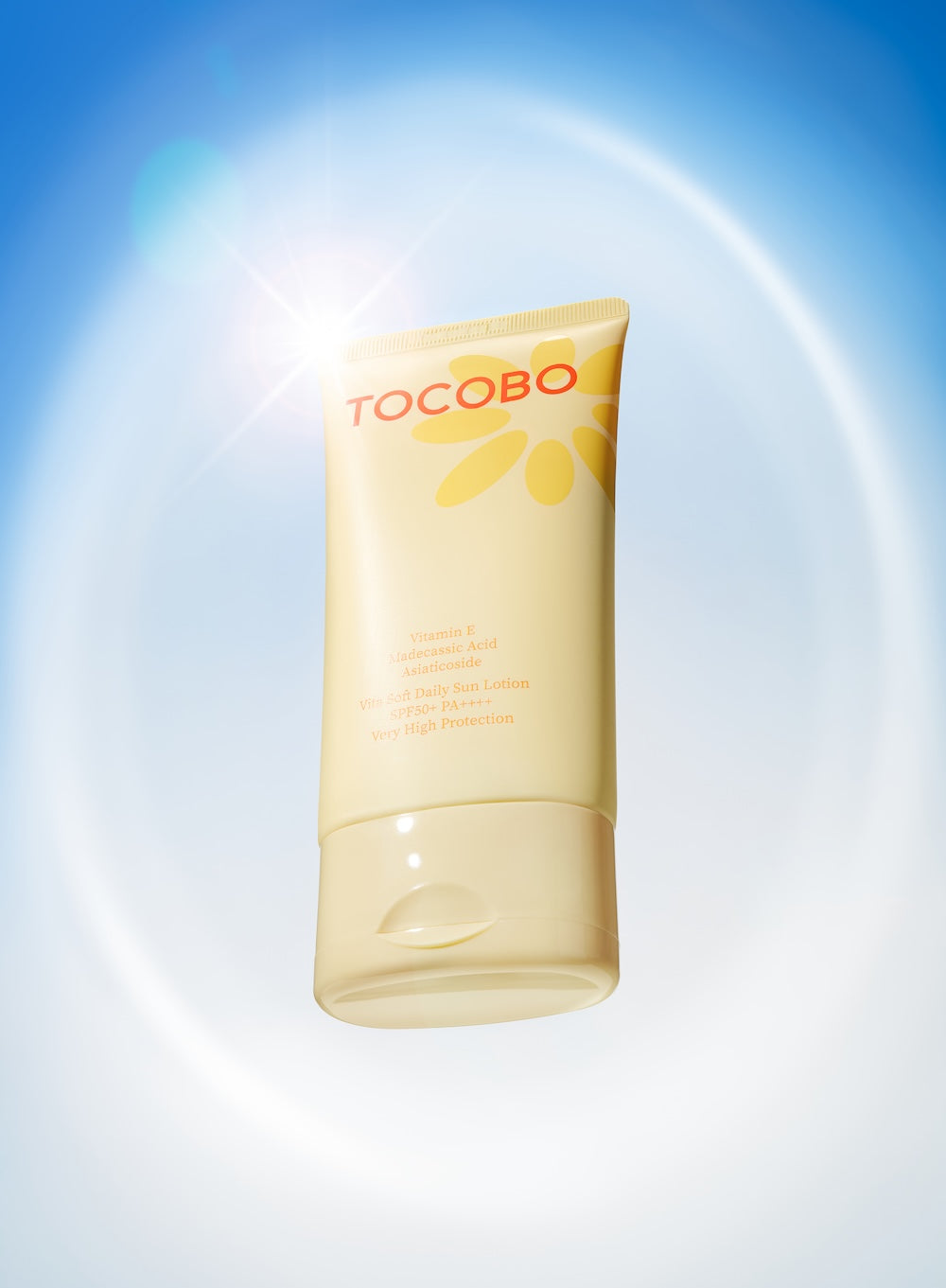 Tocobo Vita Soft Daily Sun Lotion 150ml - High Protection SPF 50+ PA+++ with Vitamin E and Malic Acid