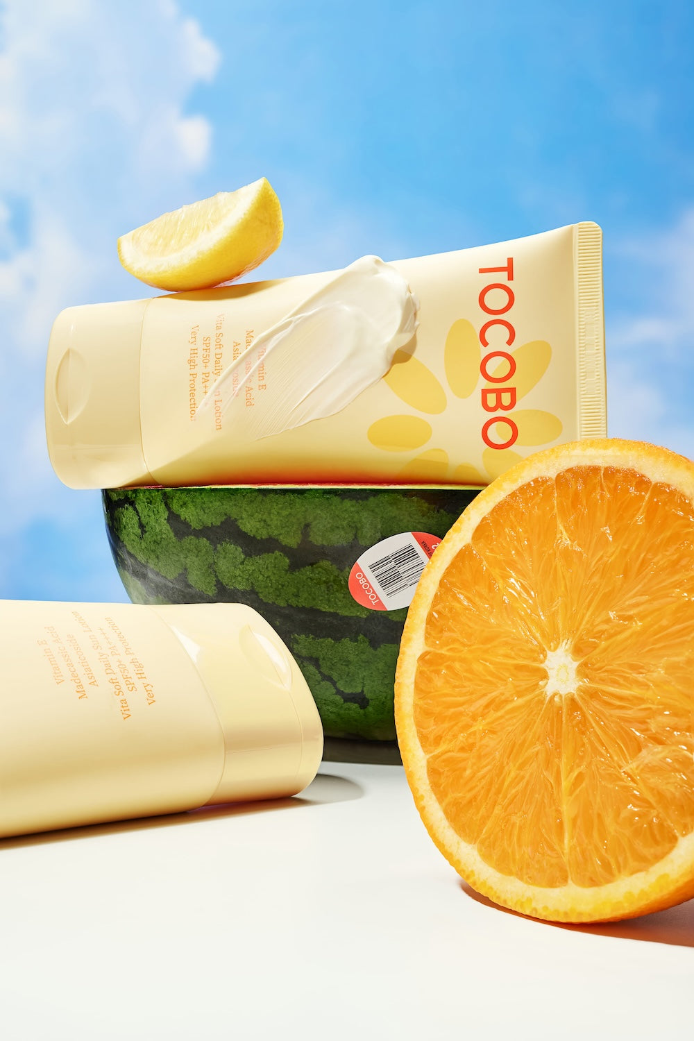 Tocobo Vita Soft Daily Sun Lotion 150ml - High Protection SPF 50+ PA+++ with Vitamin E and Malic Acid