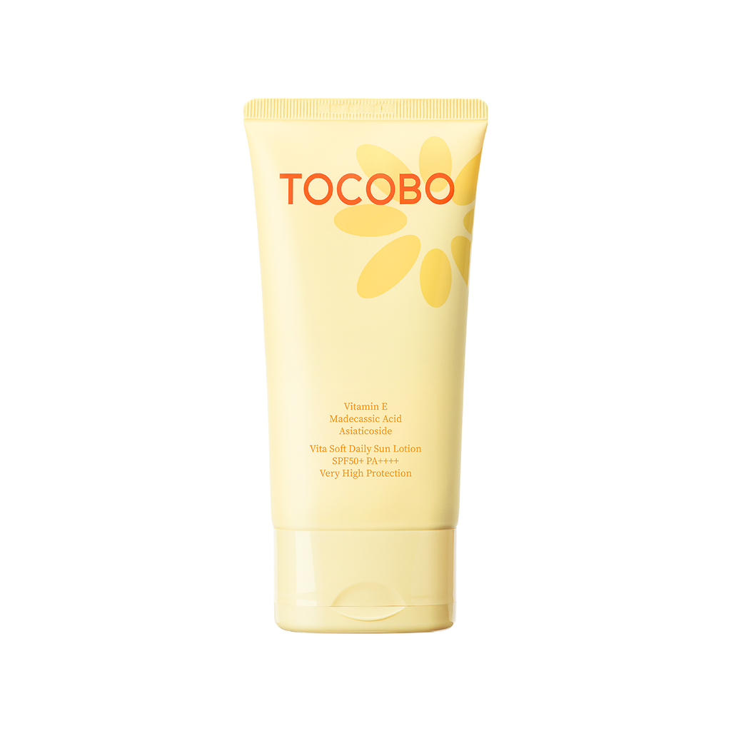 Tocobo Vita Soft Daily Sun Lotion 150ml - High Protection SPF 50+ PA+++ with Vitamin E and Malic Acid