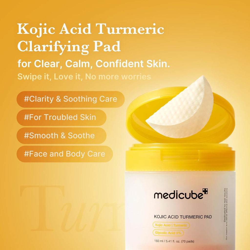Medicube Kojic Acid Turmeric Toner Pads 70pcs
