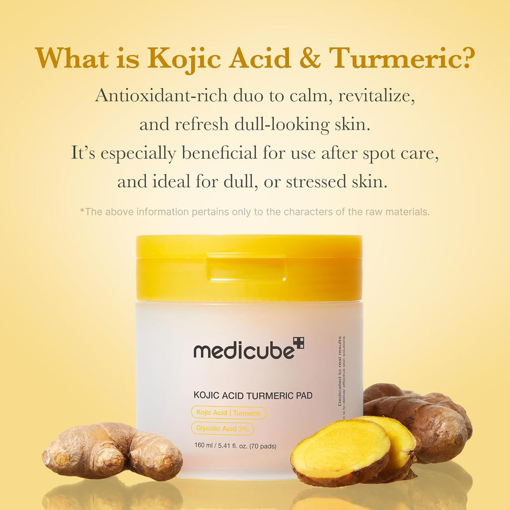 Medicube Kojic Acid Turmeric Toner Pads 70pcs
