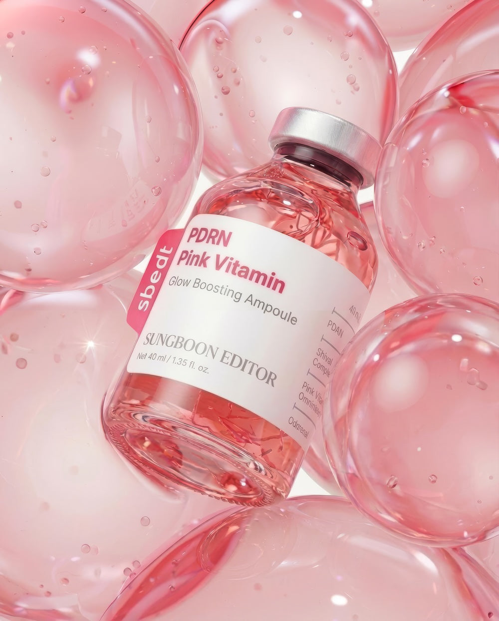 Sungboon Editor PDRN Pink Vitamin Glow Boosting Ampoule 40ml