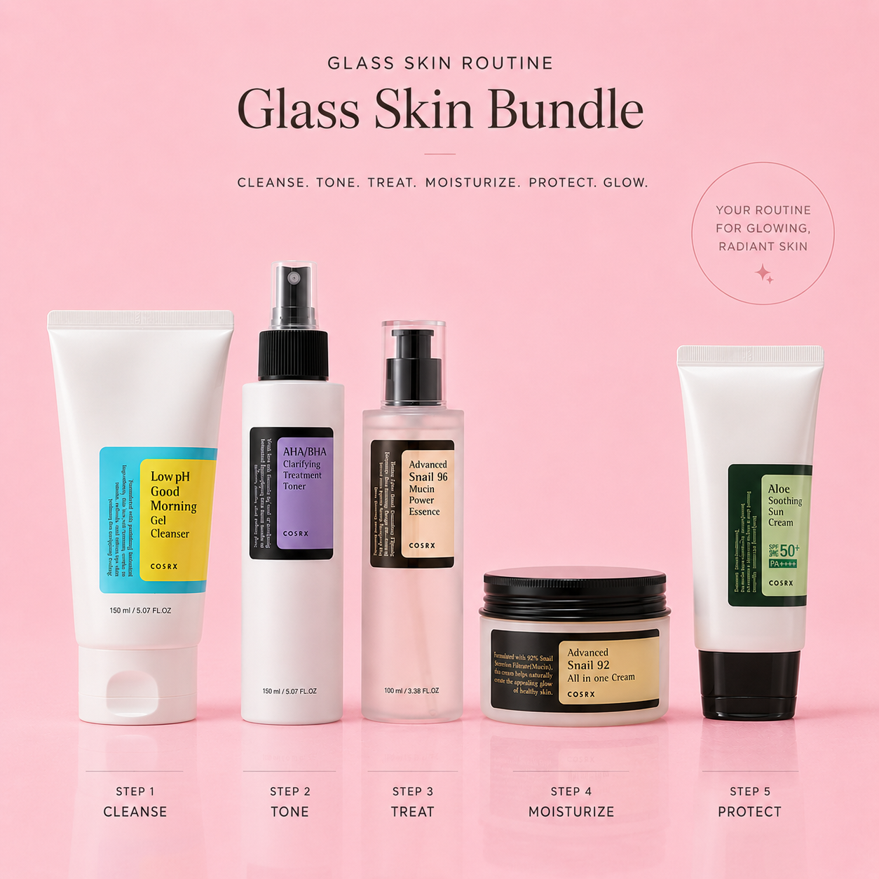 Cosrx Glass Skin Bundle
