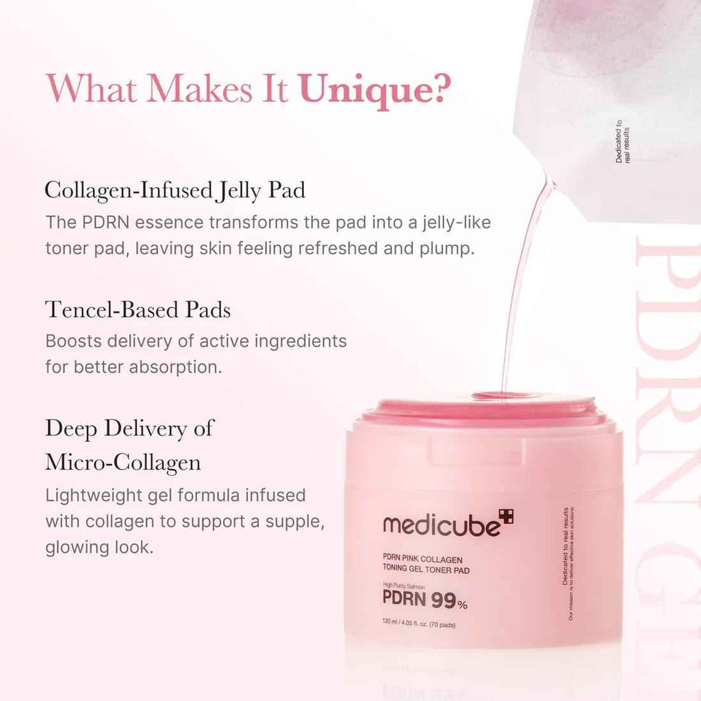 Medicube PDRN Pink Collagen Toning Gel Pad 70pcs
